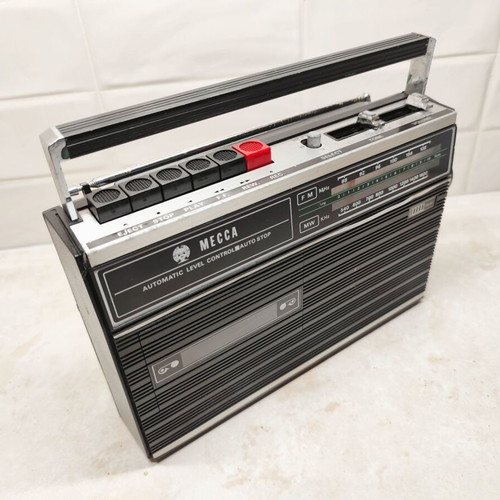 Mecca Japan Vintage Transistor Radio Cassette Player used