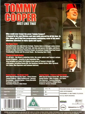 Tommy Cooper Just Like That DVD, σφραγισμένο