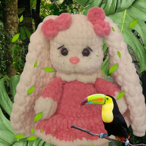Handmade Bunny New Made of Soft Plush Yarn