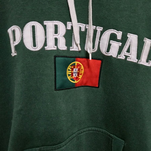 Portugal sweatshirt used, green, size large