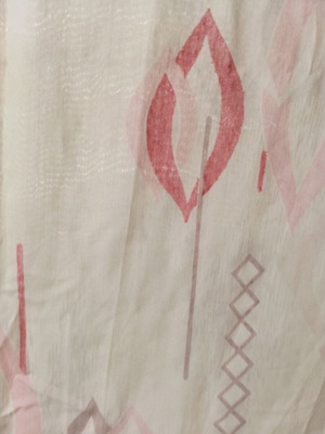 Curtain vintage used 2.10 x 2.10 meters ready sewn