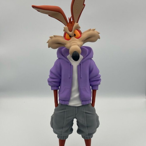Wile E. Coyote Figure Purple Streetwear Hypebeast Edition 33 cm new