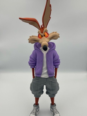 Wile E. Coyote Figure Purple Streetwear Hypebeast Edition 33 cm new