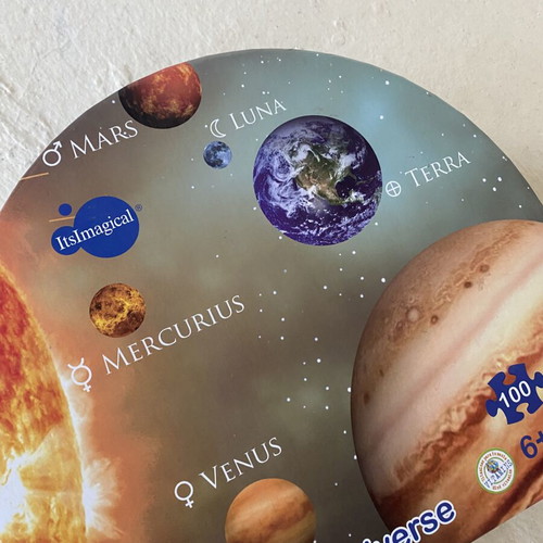 Puzzle 100 pieces with planets from Imaginarium store new
