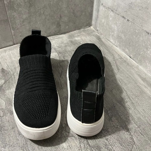 Primark women's slip-on shoes used, size 38-39, black