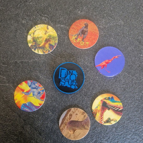 Dinosaur-themed taps used, pack