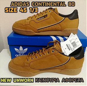 adidas continental 80 size 45 αθλητικά παπούτσια καινούρια γνήσια σουέντ new suede sneakers shoes