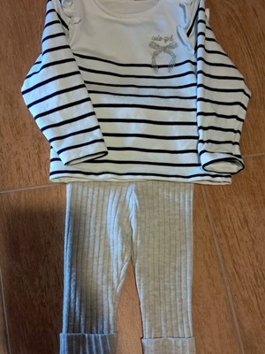 Orchestra baby shirt and Dpam baby leggings set, 12 months