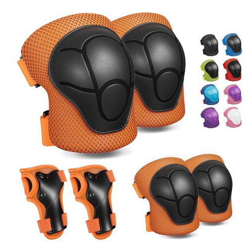 Children's Protective Gear Set 6 Pieces Orange, New