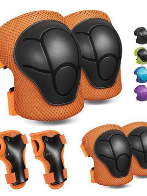 Children's Protective Gear Set 6 Pieces Orange, New