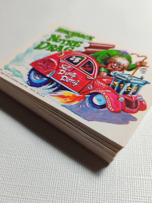 Weird Wheels 1980 Topps cards used, pack