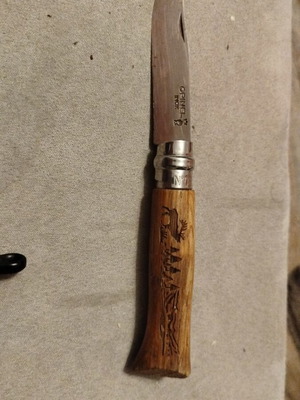 Opinel No8+ EDC set used