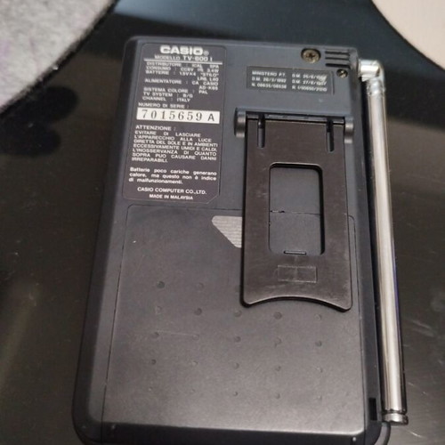 Casio portable pocket TV used for analog signal