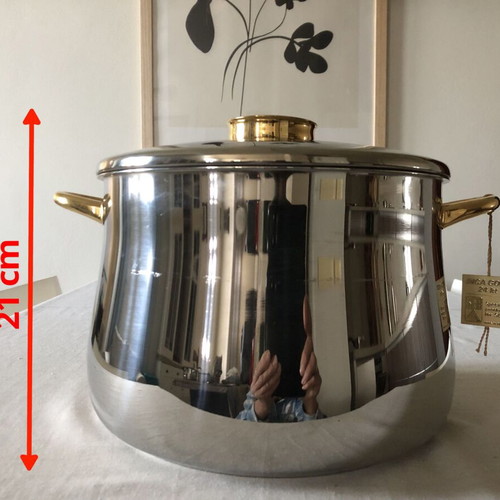 Seb/Demeyere Inca Gold 24 stainless steel collectible pots new