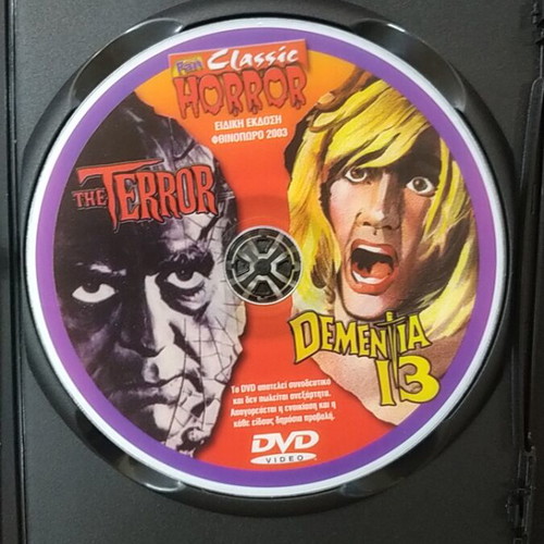 Dementia 13 and The Terror DVD, horror, subtitled