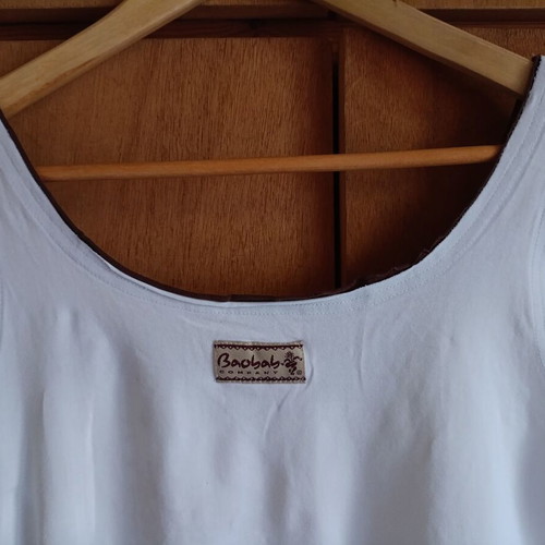 Tropical Mini Dress Baobab Company Indian Ocean Small like new, white and brown