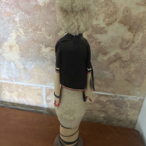 Decorative Traditional Handmade Doll on Wooden Base