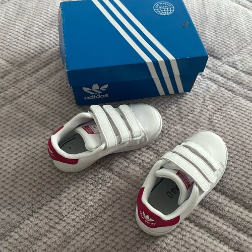 Stan Smith CF I No 24 Adidas athletic shoes used white pink