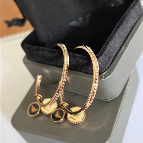 Emporio Armani earrings like new, gold color