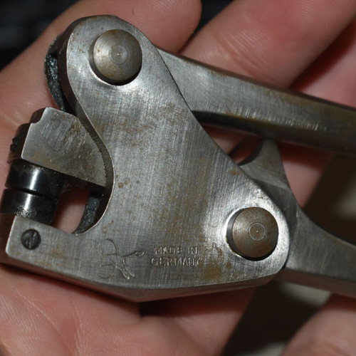 Vintage German lead seal pliers used, steel