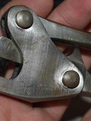 Vintage German lead seal pliers used, steel