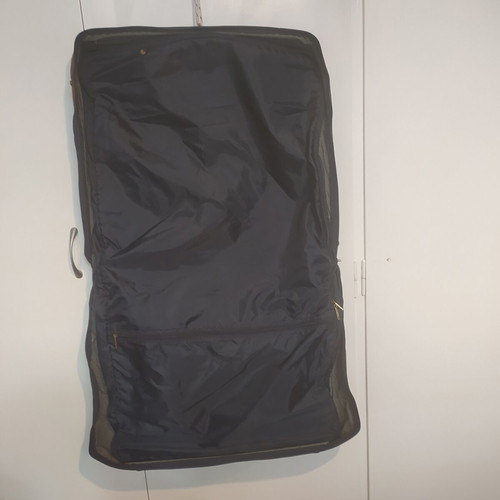 Samsonnite suit bag like new, blue fabric and leather suitcase