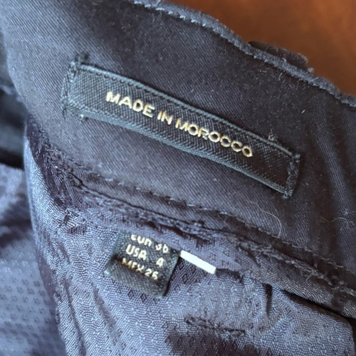 Massimo Dutti Pants Small Black Like New Gabardine