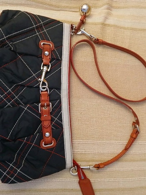 Moschino Chep and Chic bag used, fabric and genuine leather