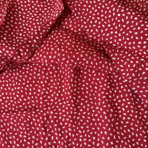 Women's blouse like new, red with white dots, size XL