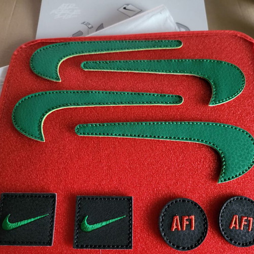 Nike Air Force 1 Low 1/1 Black Chile Red Pine Green new men's sneakers size 46