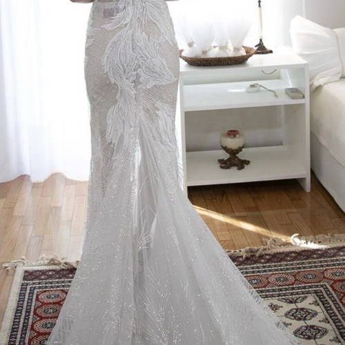 Millanova wedding dress worn once, white, size S 36 8