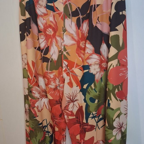 BSB Palazzo Wide-Leg Pants like new with Floral Tropical Print