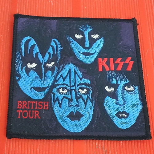 KISS Creatures of the Night British Tour woven patch new
