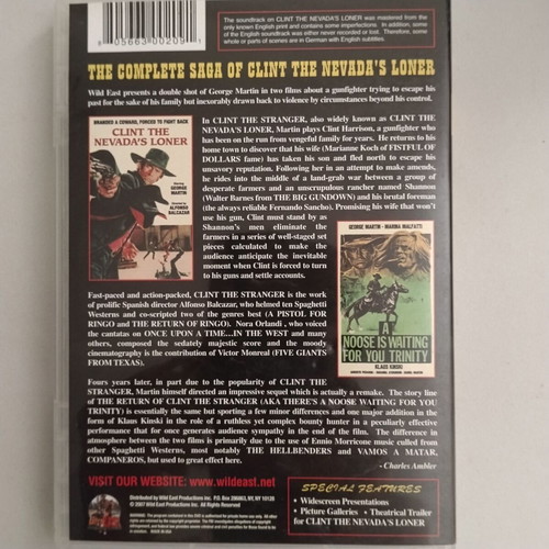 Clint the Nevada's Loner DVD used, Spaghetti Western Collection Vol. 18