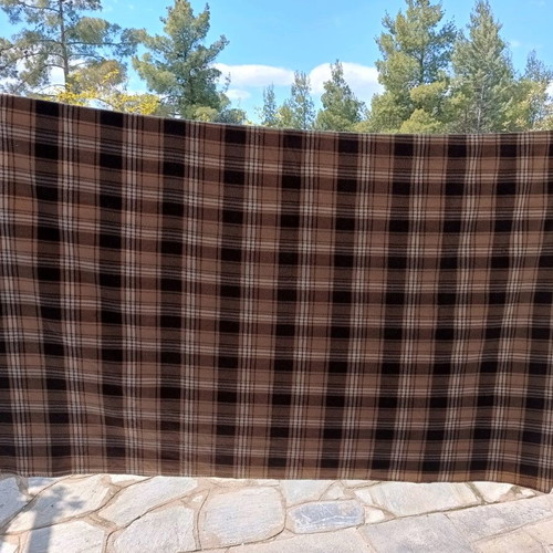 Blanket used 2.40x2.00 soft, black/brown/beige