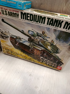 Μοντελισμός Bandai 1978 US Army Tank M60A1 τηλεκατευθυνόμενο σαν καινούργιο, κλίμακα 1/24