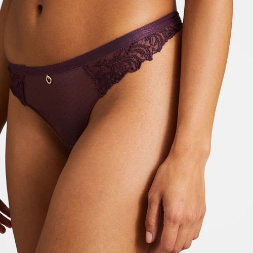Aubade Paris Femme Passion Tanga new, Wineberry color, Small