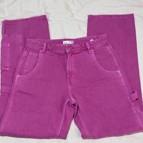 Sinsay fuchsia cargo jeans like new, size M