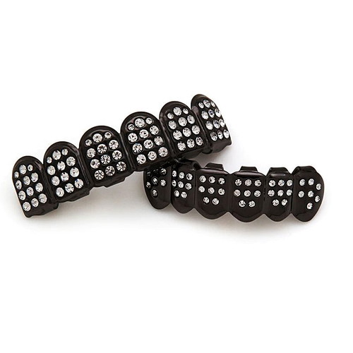 Grillz Black Bling Bling new hip-hop set