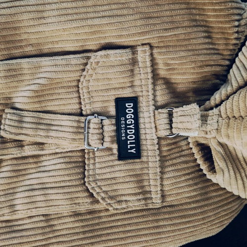 Corduroy Doggy Dolly jacket new for small dogs