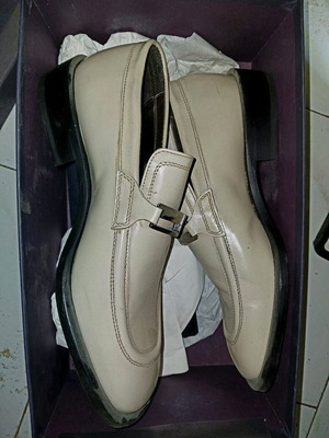 Byblos leather summer shoes beige new size 42.5