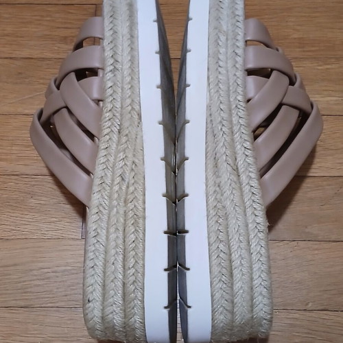 Catwalk flatform sandals size 41 used, beige