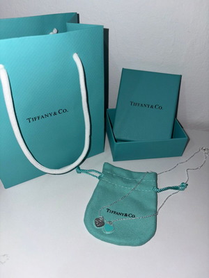 Κολιέ Tiffany&Co. σαν καινούργιο, τιρκουάζ και ασημί