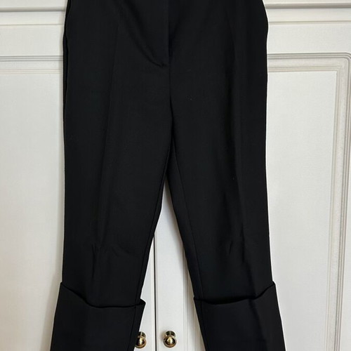 Zini pants with boot effect, black, size M