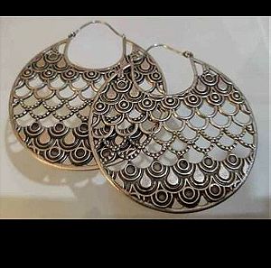 Indian Silver Tribal Earrings