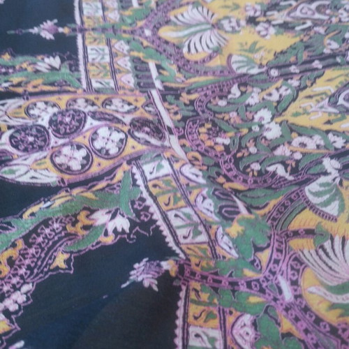 Large Scarf Shawl 110x110 Boho Ethnic Pattern like new