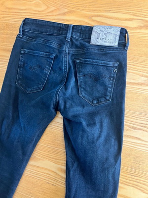 Replay black faded jeans size 26 used