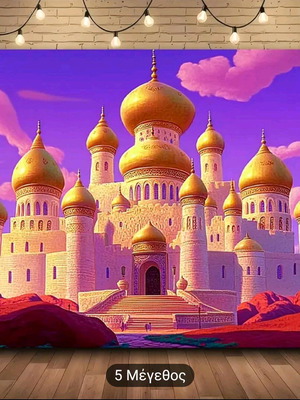 Arabian palace backdrop like new for party, size 230x180