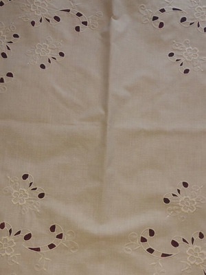 Handmade Cutwork Tablecloth 77x74 cm like new