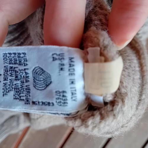 Sisley sweater like new, pure new wool, beige